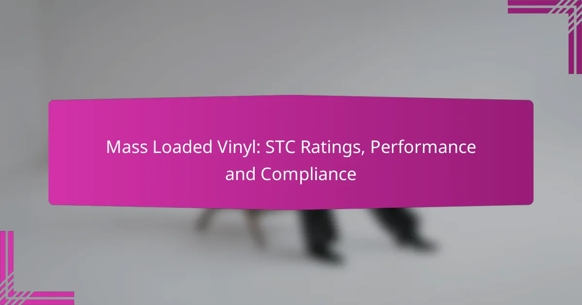Mass Loaded Vinyl: STC Ratings, Performance and Compliance
